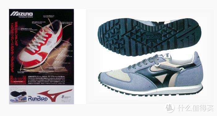 1983年，美津浓推出Runbird跑鞋，并在跑鞋上正式启用新品牌标记