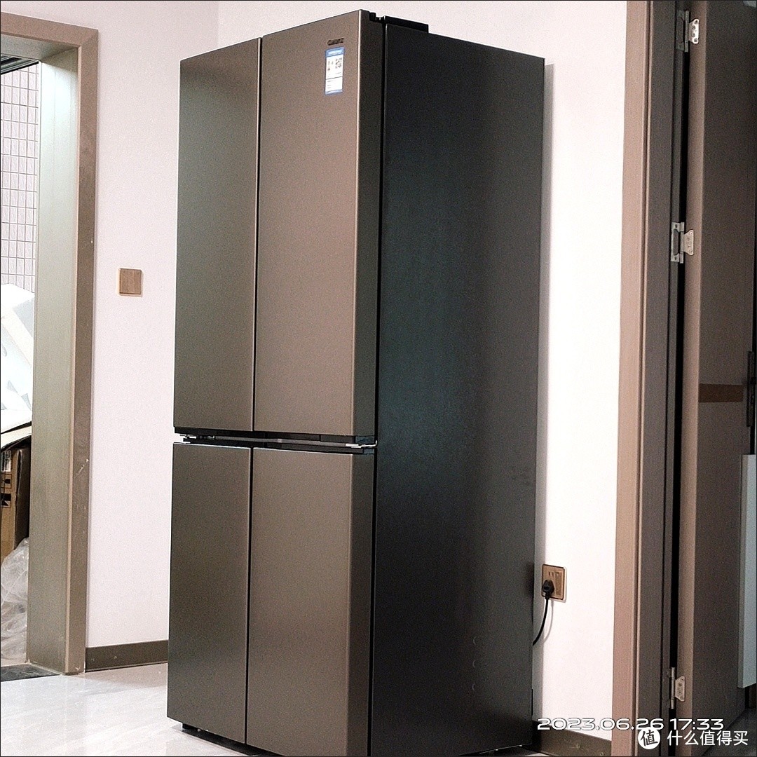 格兰仕十字对开四门风冷无霜大容量节能家用电冰箱超薄V500