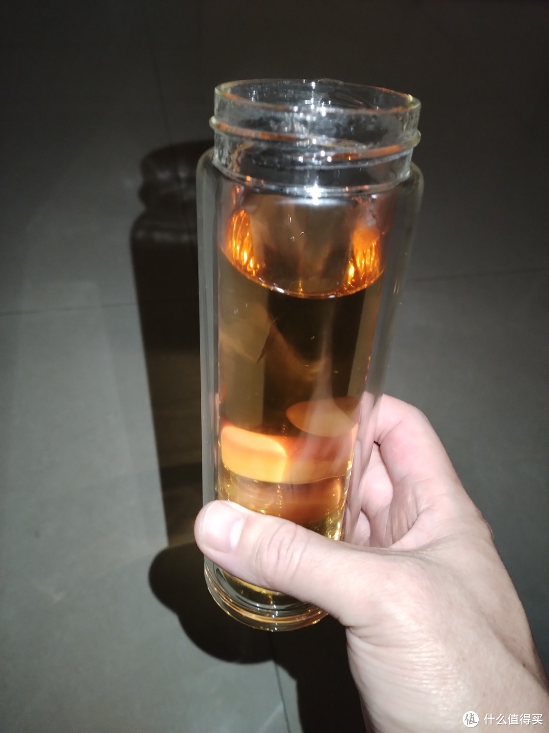 发现了一个很好的泡茶用玻璃保温杯