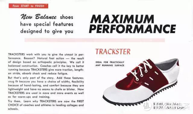 1960年，NEW BALANCE出品“TRACKSTER”系列运动鞋