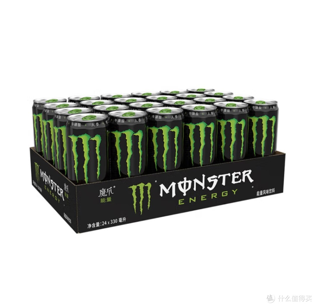可口可乐（Coca-Cola）魔爪 Monster 原味 能量风味饮料 功能饮料 330ml*24罐