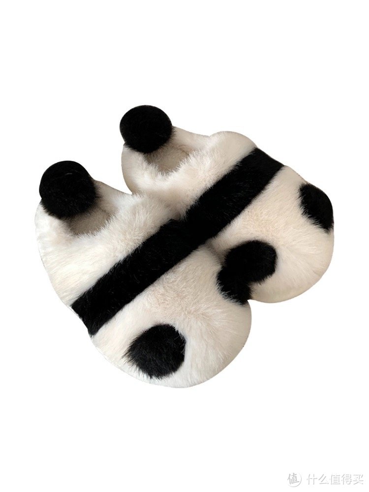 冬季福利！可爱熊猫包头棉拖鞋，保暖又防滑，让你拥有少女心的月子软底鞋！