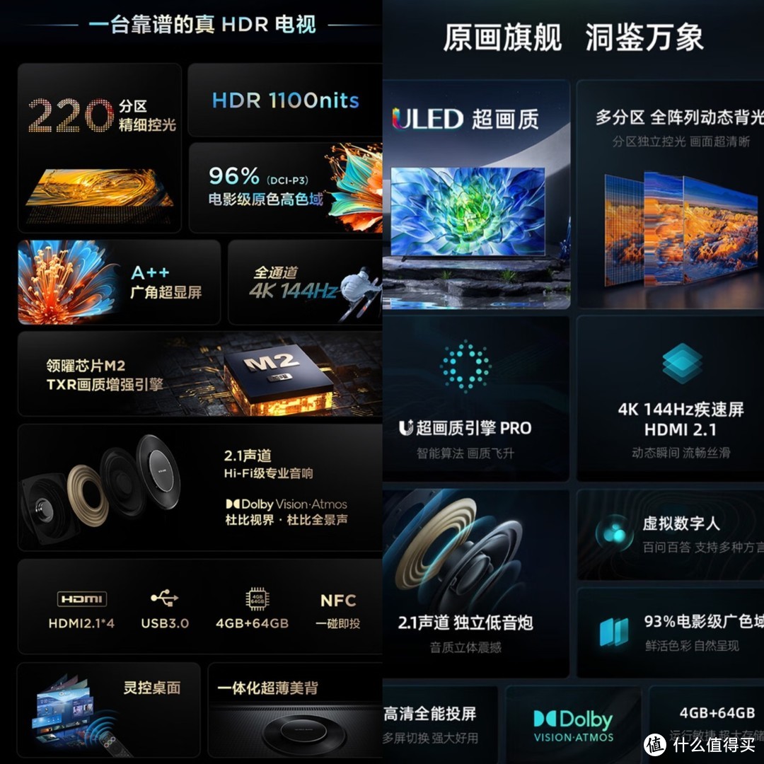 谁才是目前最具质价比的电视？TCL新品T7H对比海信E5K系列谁更值得买