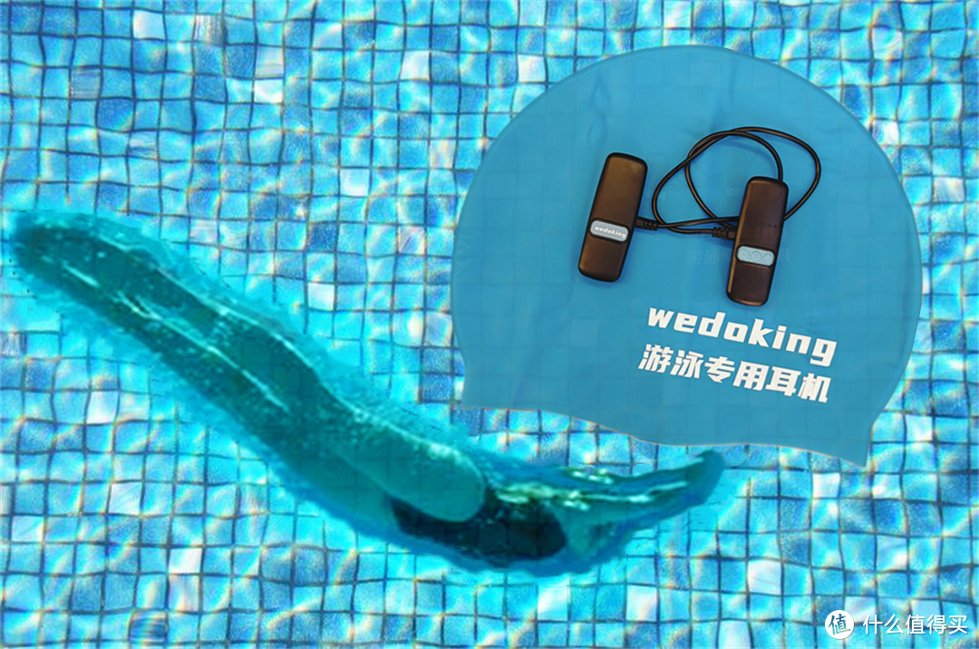 开启游泳的音乐模式，wedoking泳帽下骨传导游泳耳机，感受沉浸美好