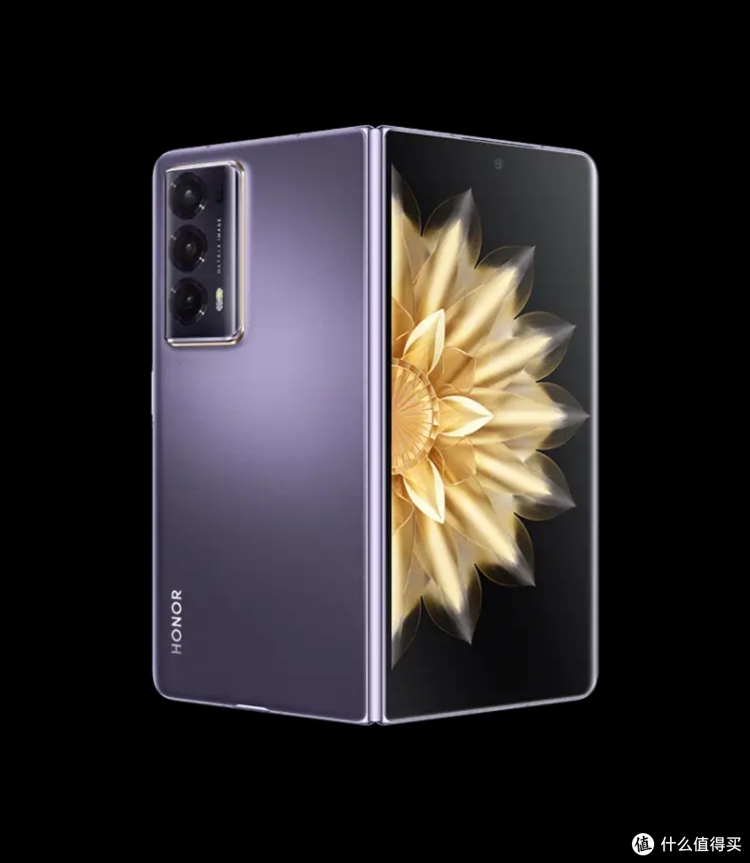 荣耀Magic V2：折叠屏新品引领5G时代的绚丽绒紫色