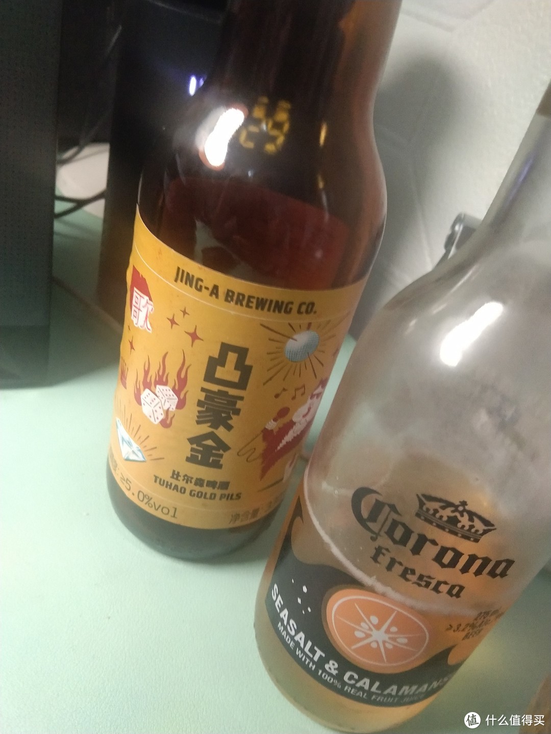 这个京A原味精酿啤酒比科罗娜带味道的好喝