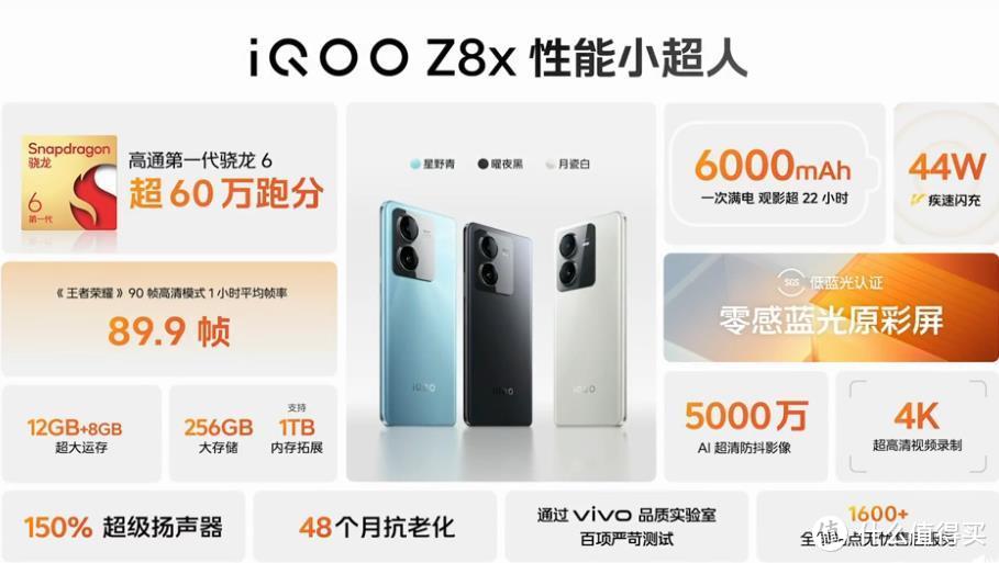 LCD永不为奴！iQOO Z8 系列发布，搭天玑8200、LCD 零感光护眼屏，120W快充+大电池