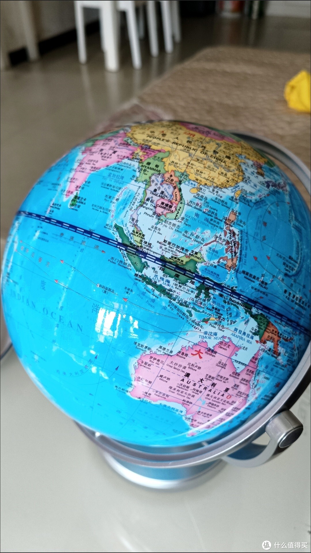 开学季到了学地理的同学呢一定要备上这样高清的地球仪，方便我们观察世界地图