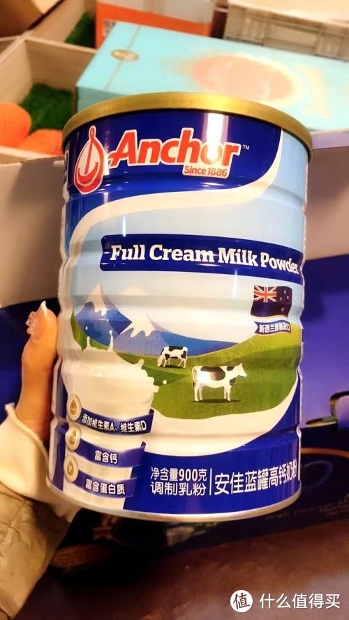 ￼￼安佳（Anchor）高钙高蛋白 全脂奶粉900g罐装 男士女士全家奶粉 新西兰原装进口￼￼￼￼安佳（Anchor）高钙高蛋白￼