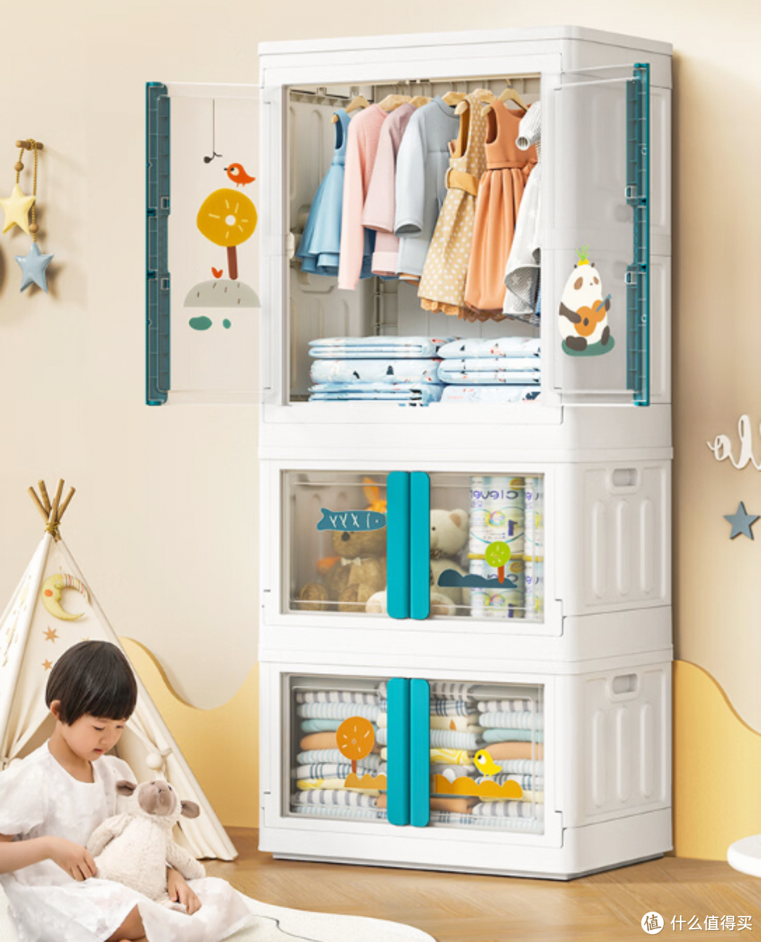 提升家居整洁度，京东京造收纳柜为儿童衣物带来便利和快乐