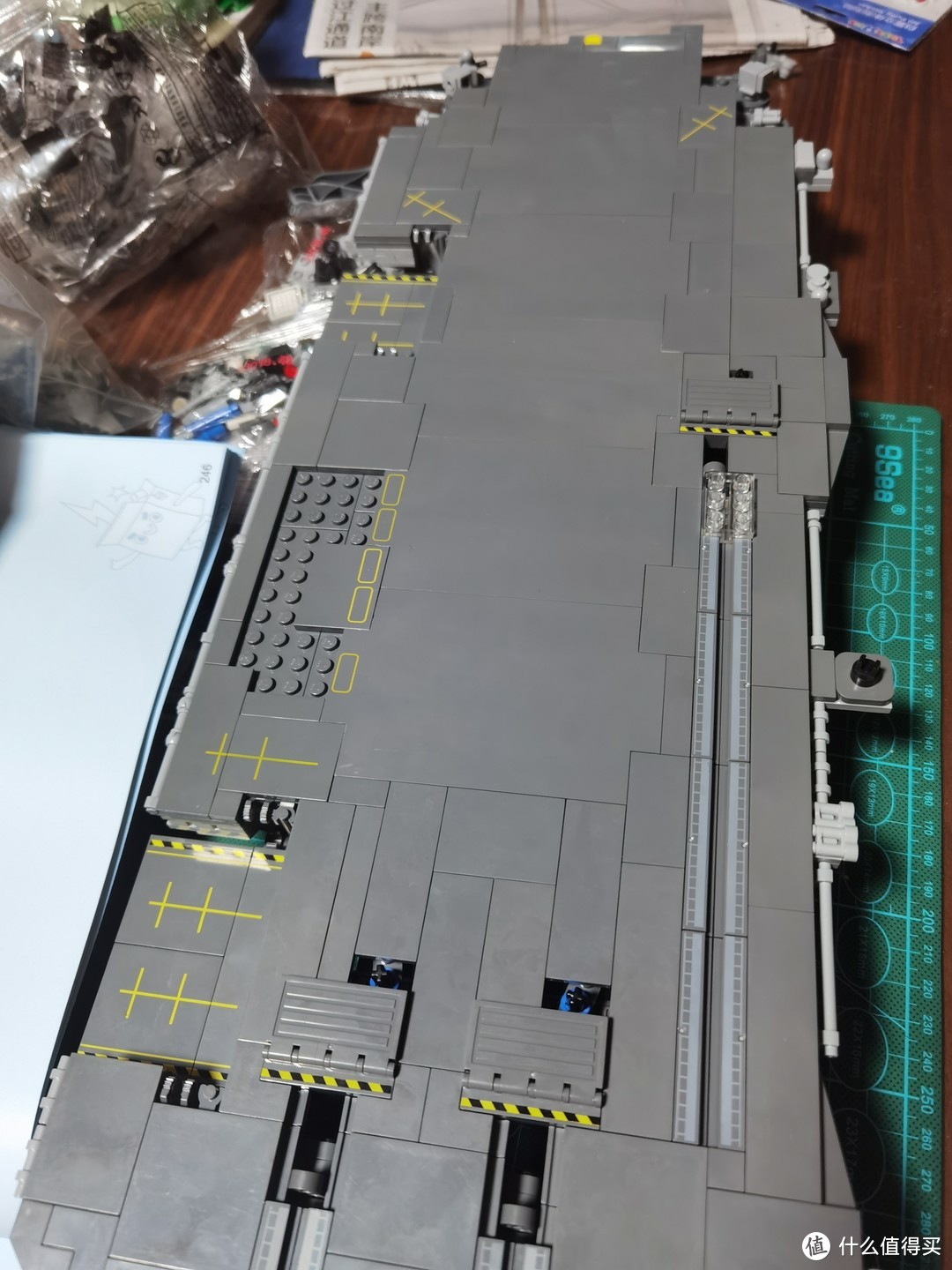 启蒙积木拼装模型-航空母舰-福建舰测评