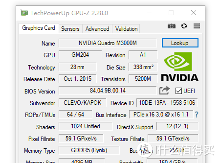 丽台Quadro M3000M驱动安装随记 未来人类X611