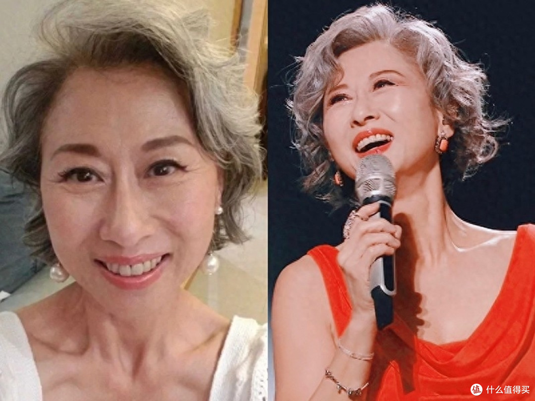 叶倩文过62岁生日,我却被她的状态惊艳!满头白发仍美若"少女"