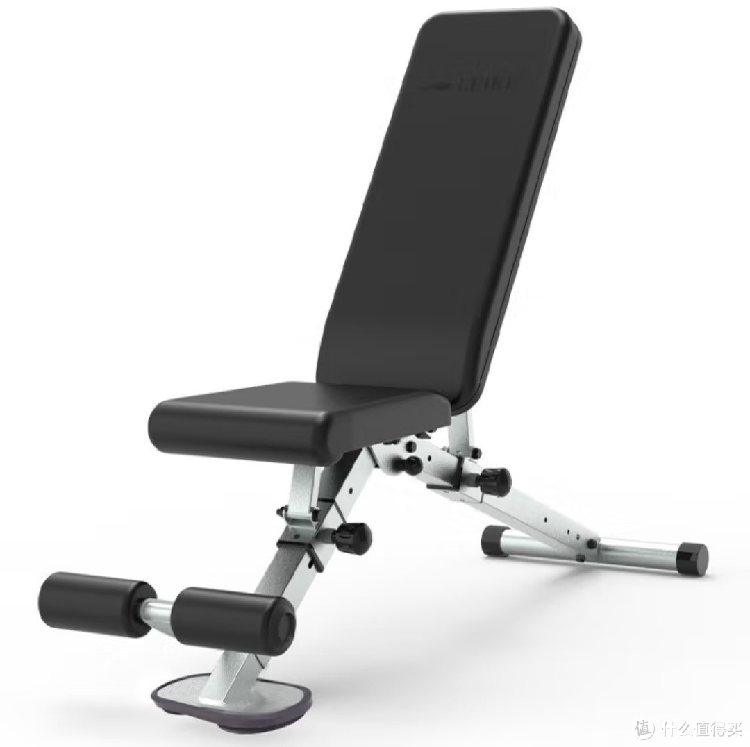 雷克商用专业多功能折叠哑铃凳家用健身椅卧推凳仰卧起坐健腹健身器材 银色可折叠GM5810