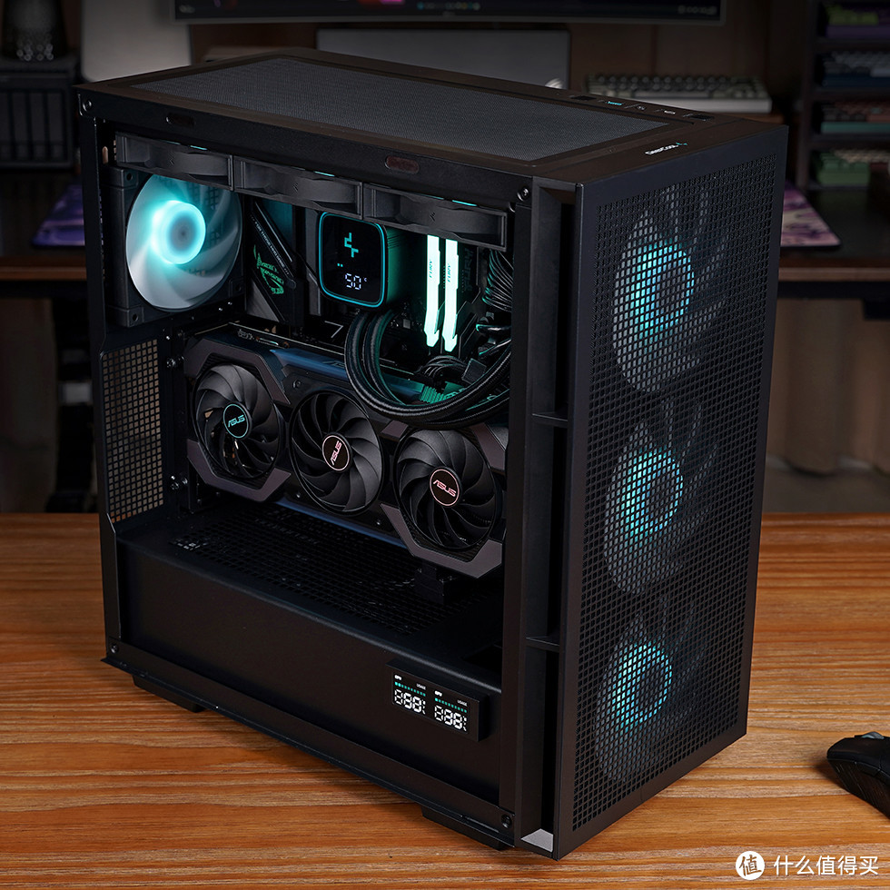 13600K+ROG STRIX B760-F +ATS RTX 4060，九州风神CH560可视化数显装机秀