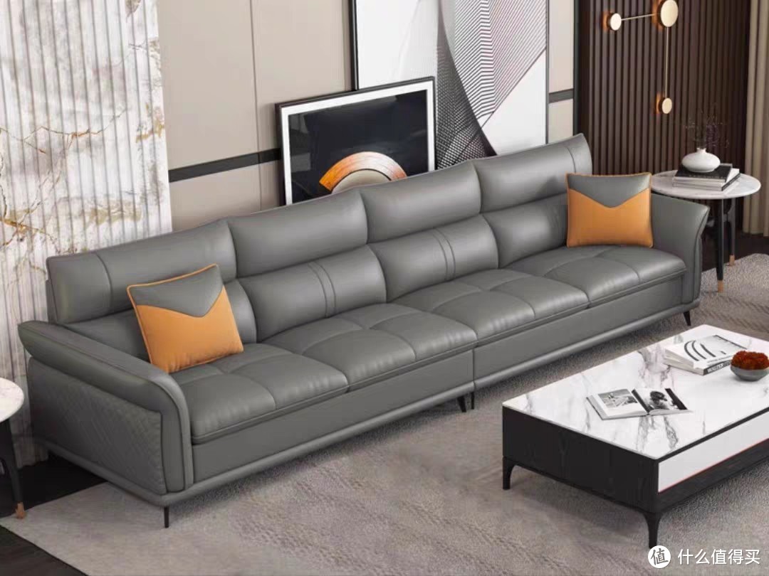 小户型的北欧意式极简皮艺沙发——真皮沙发，现代简约设计的首选
