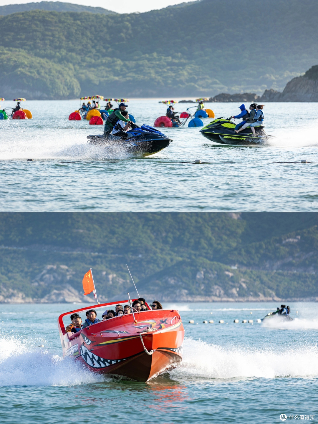 乌石塘能凭门票免费坐渔船,出海兜一圈约5分钟(浪大停航),还能体验拔