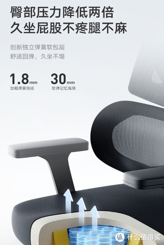 黑白调（Hbada）P5双背款 人体工学椅 - 提升办公、生活品质的理想选择