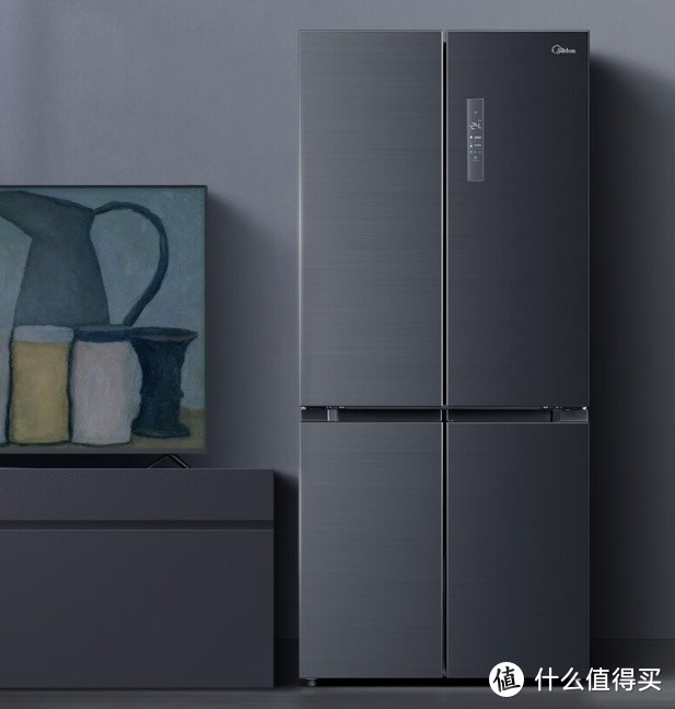 美的（Midea）507升十字对开门双系统冰箱，一级能效变频净味风冷+19分钟净味