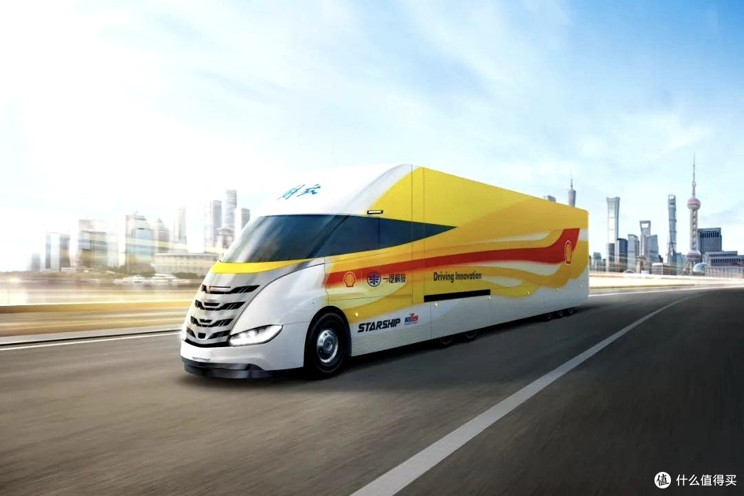 一汽解放,概念卡车,采用柴油混动系统,这大货车也能做到混动的了.