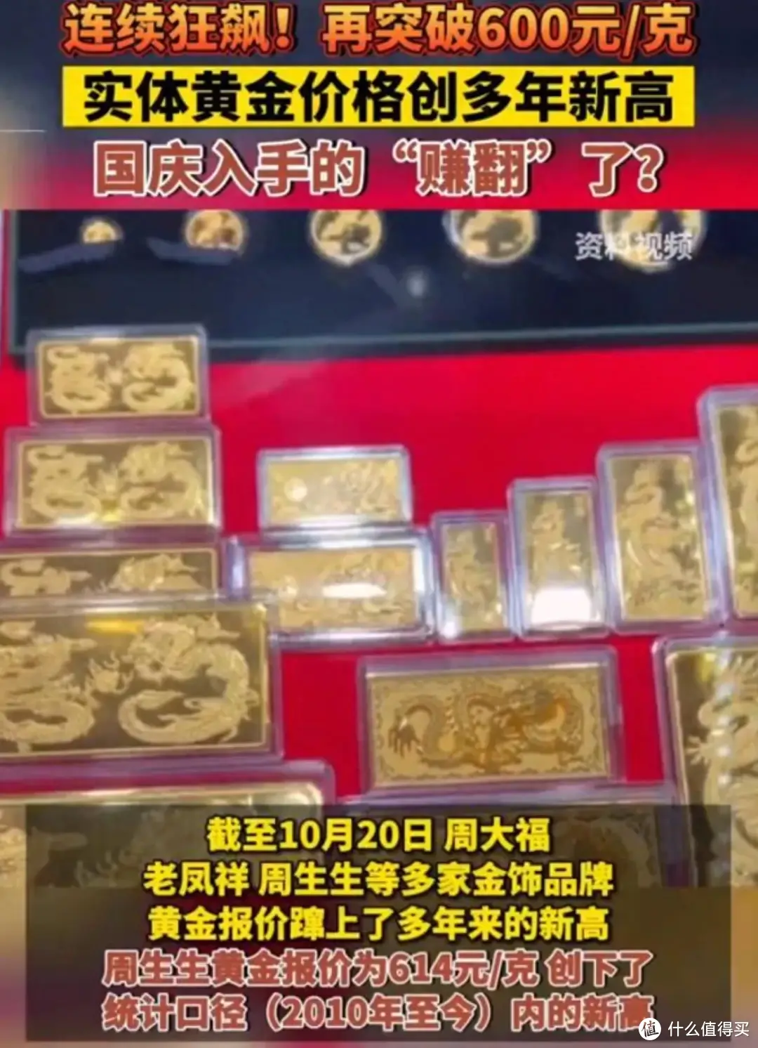 两极反转! 金价再度上涨，国庆买金的人都得狂赚？