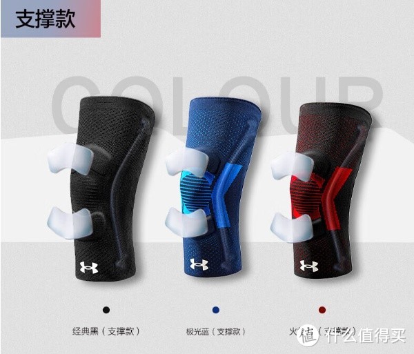 安德玛（UNDERARMOUR）护膝，保护膝盖髌骨，让运动更自由