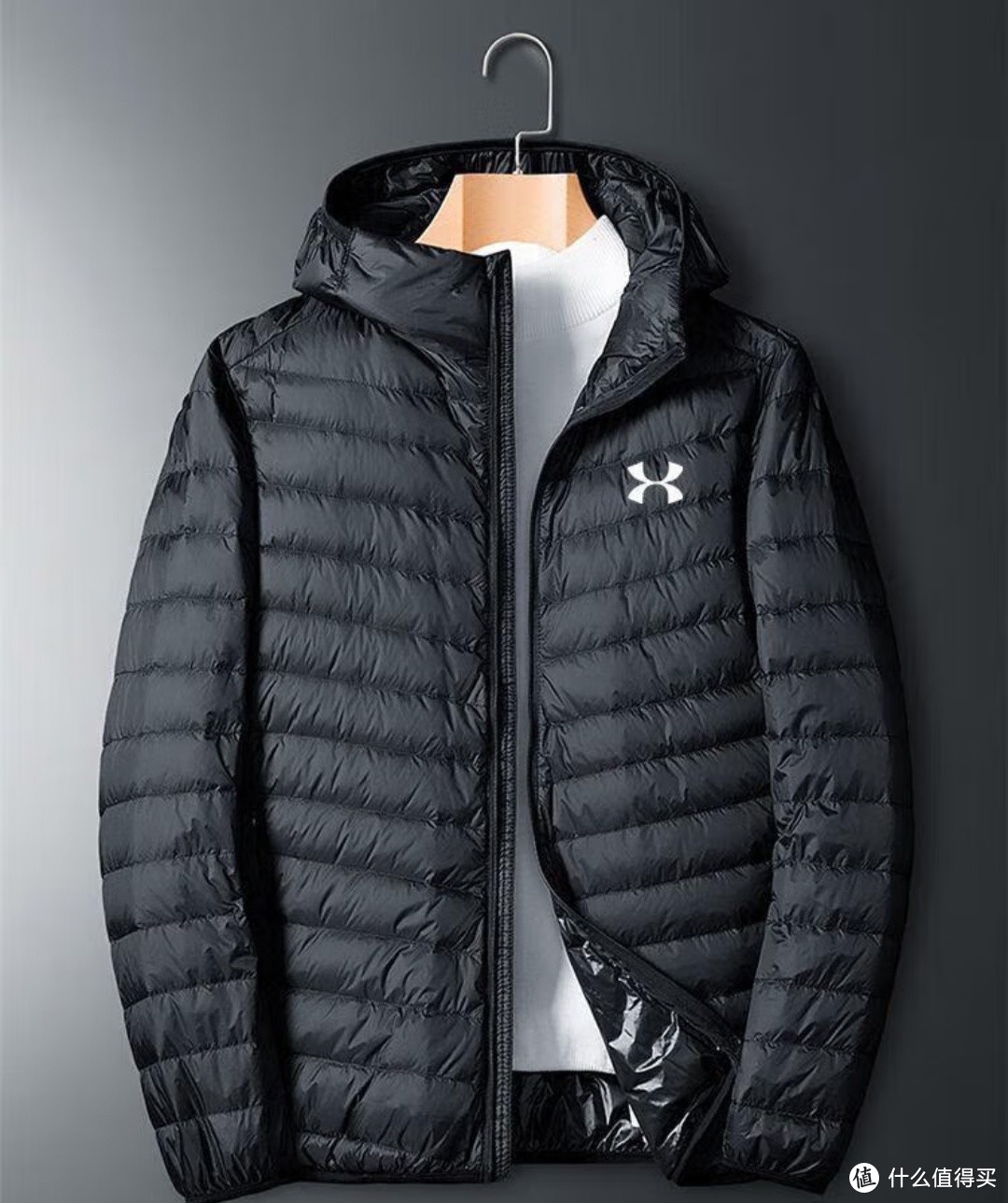 安德玛UA官方品牌轻薄羽绒服男宽松大码休闲保暖防风白鸭绒冬季运动外套 