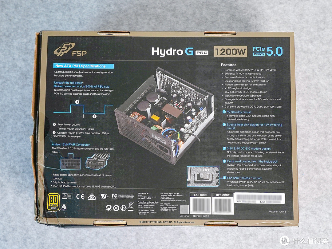 电源小升级到ATX3.1！但这一次推荐Hydro G Pro 1200W ATX3.0电源，因为优惠还不错