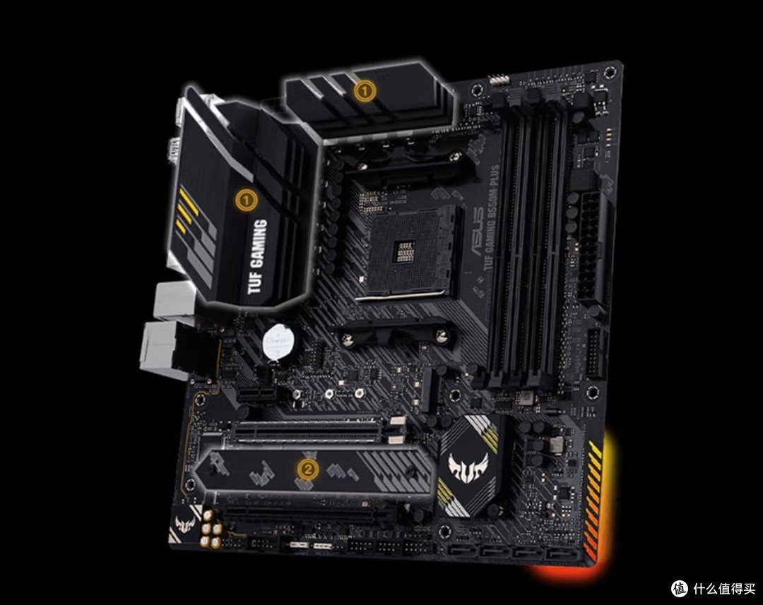 最后2天 只需656元 华硕(asus)tuf gaming b550m-plus 重炮手主板,赚