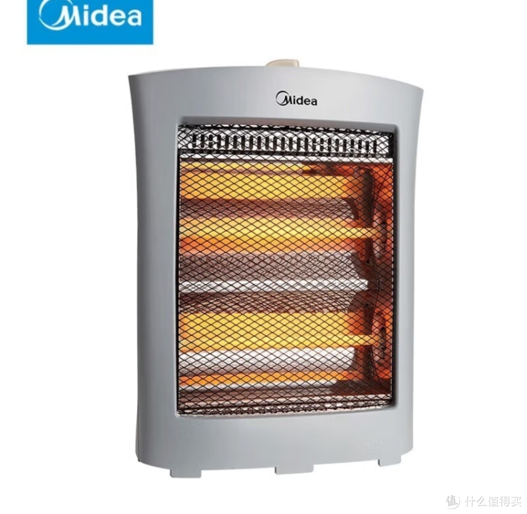 美的（Midea）小太阳取暖器/家用电暖器烤火炉加热器小型电热取暖器快热炉暖脚神器电暖气HPW08D【灰色】