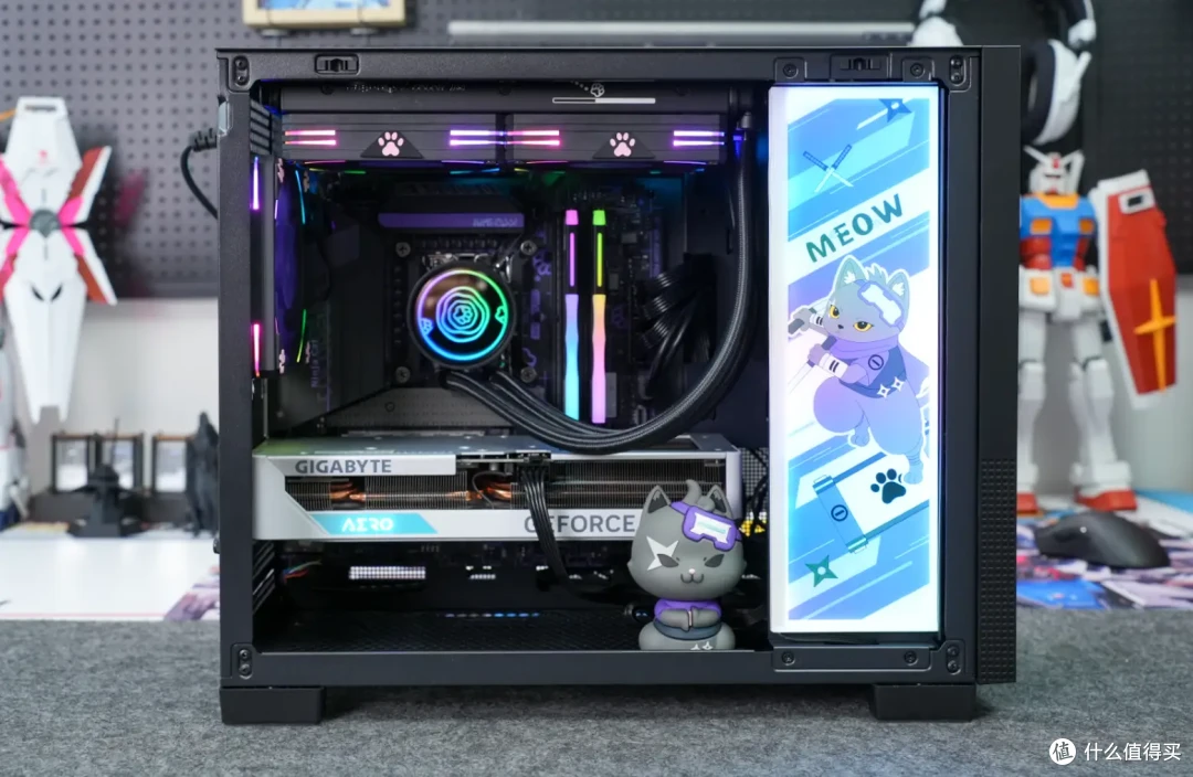 七彩虹meow猫咪家族系列——暗影紫喵全家桶装机体验_机箱_什么值得买