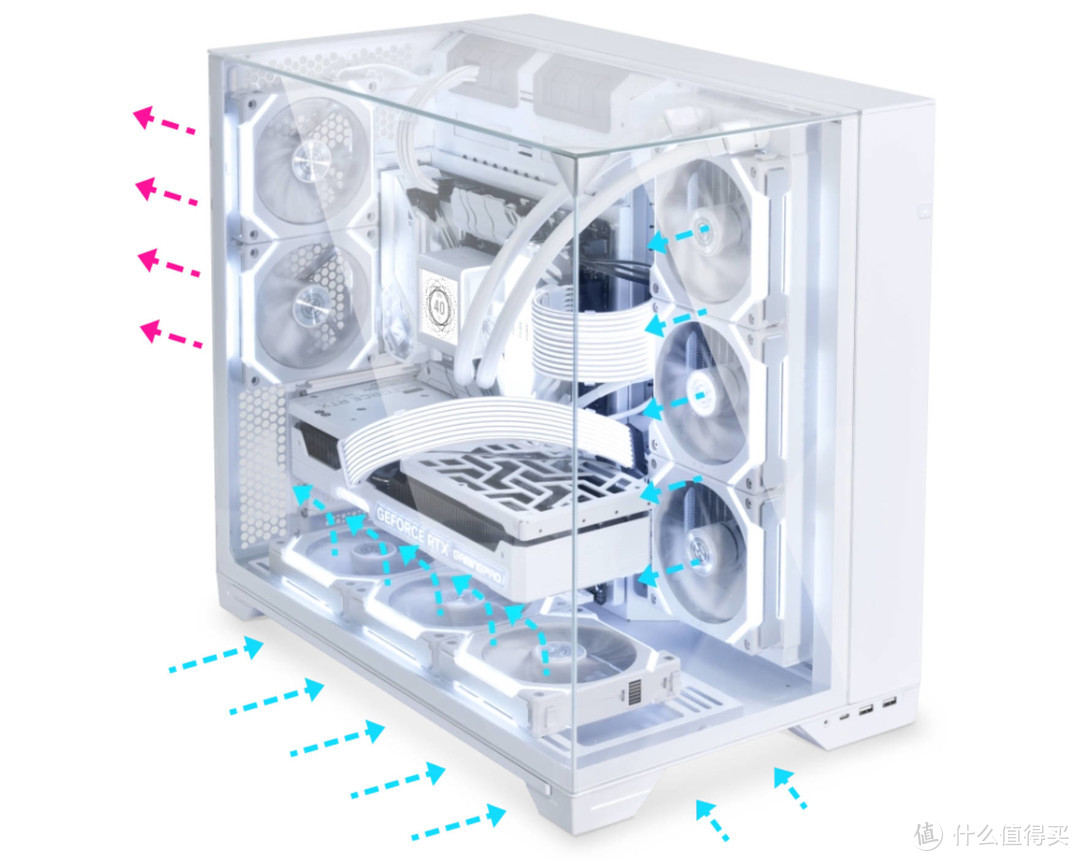 联力"海景房"机箱为什么建议你选这台？O11 VISION+华硕吹雪S+七彩虹RTX4080火神