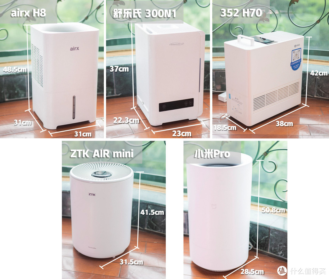 5款无雾加湿器实测对比丨数据测试告诉你哪款加湿机更值得购买丨352/airx/小米/舒乐氏/ZTK多品牌对比