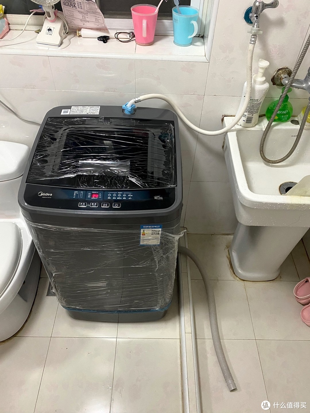 2美的洗衣机6.5公斤波轮全自动免清洗脱小型宿舍租房单身MB65V33CE
