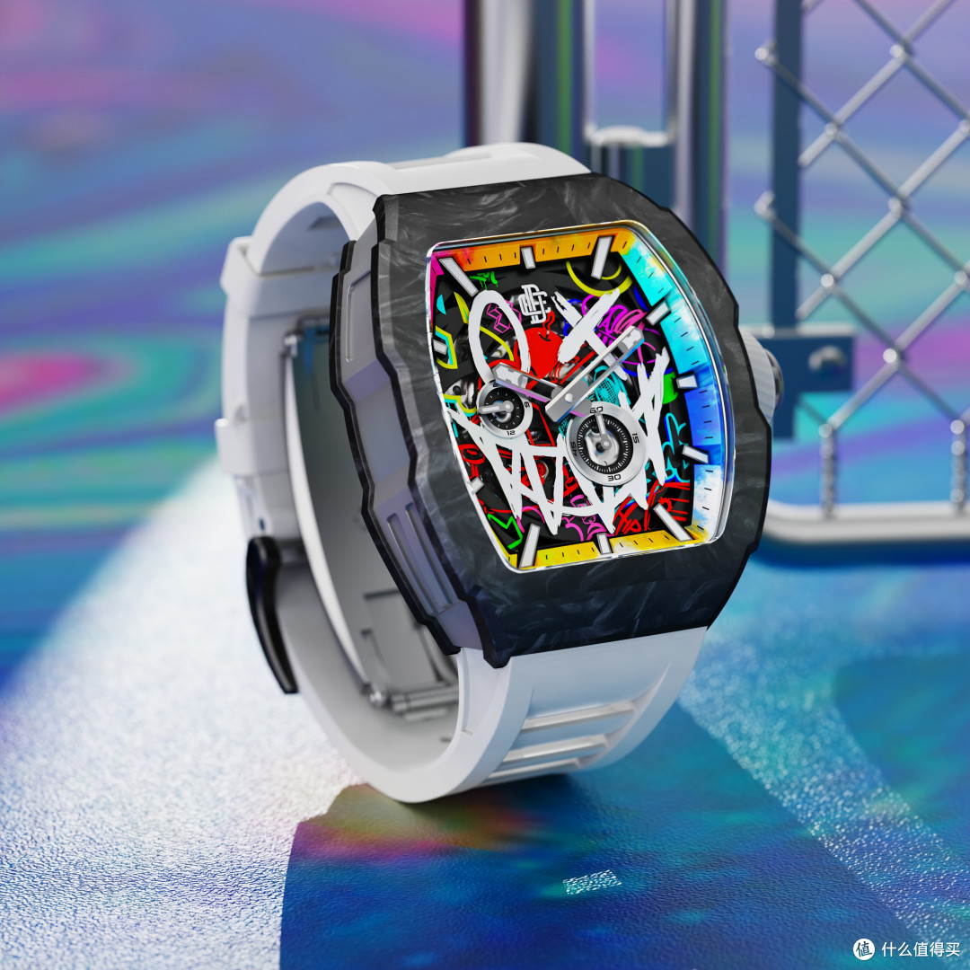 davis elvin推出全新艺术限定系列腕表bursting scheme,涂鸦艺术与