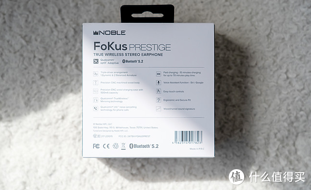 高端音质体验 Noble FoKus Prestige 真无线耳机