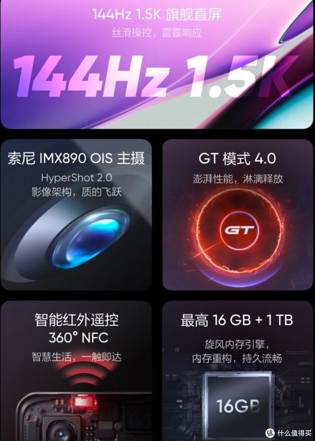 realme真我GT Neo5 150W光速秒充 觉醒光环系统 144Hz 1.5K直屏 骁龙8+ 5G芯 12GB+256GB 5G手机