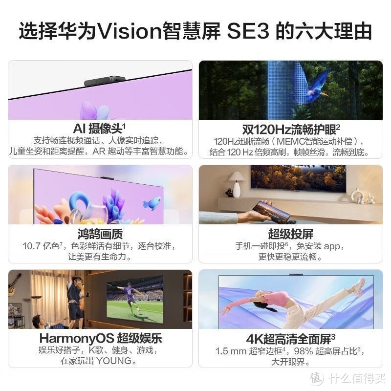华为智慧屏Vision SE3 55英寸超薄全面屏4K超清AI摄像头液晶电视——科技与品质的完美结合