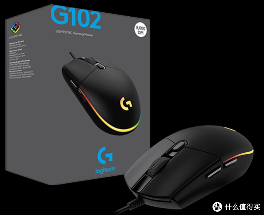 『罗技G102第二代』游戏鼠标，极致游戏体验的必备利器！
