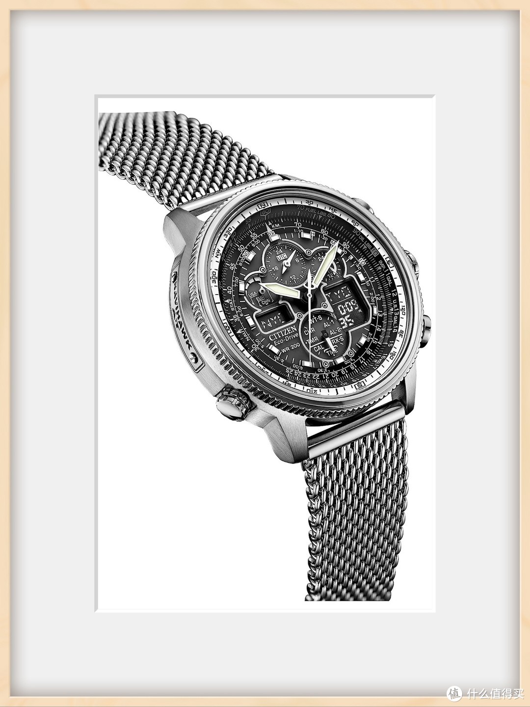  西铁城 超级空中之鹰系列 JY8030-83E 男士光动能手表，让你体验创新与实用的完美结合！