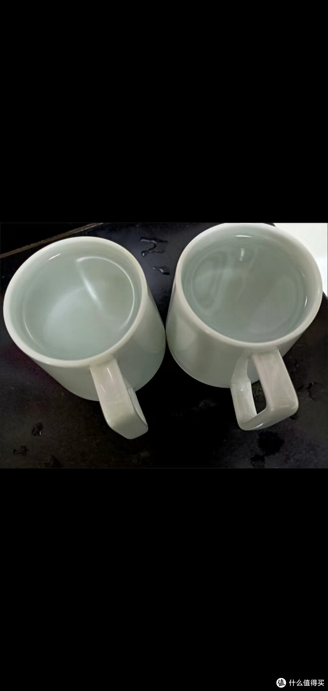 白淡蓝陶瓷水杯：一杯时光静好，简约使用，茶色暖融，美观实用