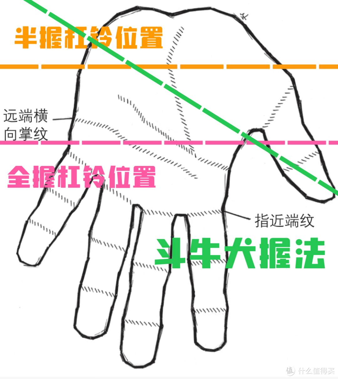 杠铃平板卧推半握和全握有什么区别？