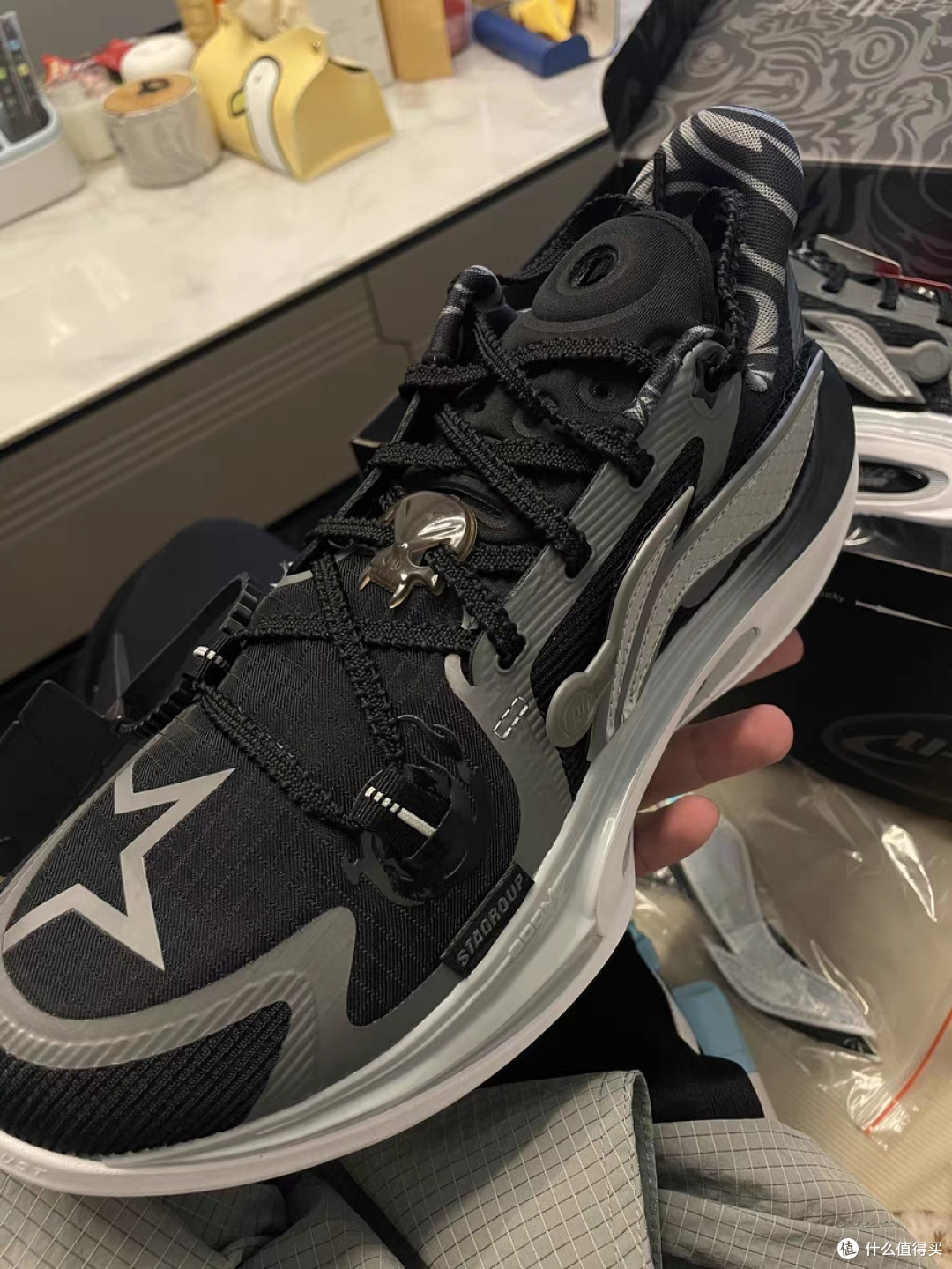 双十一购后晒之sta联名李宁音速打球太酷了