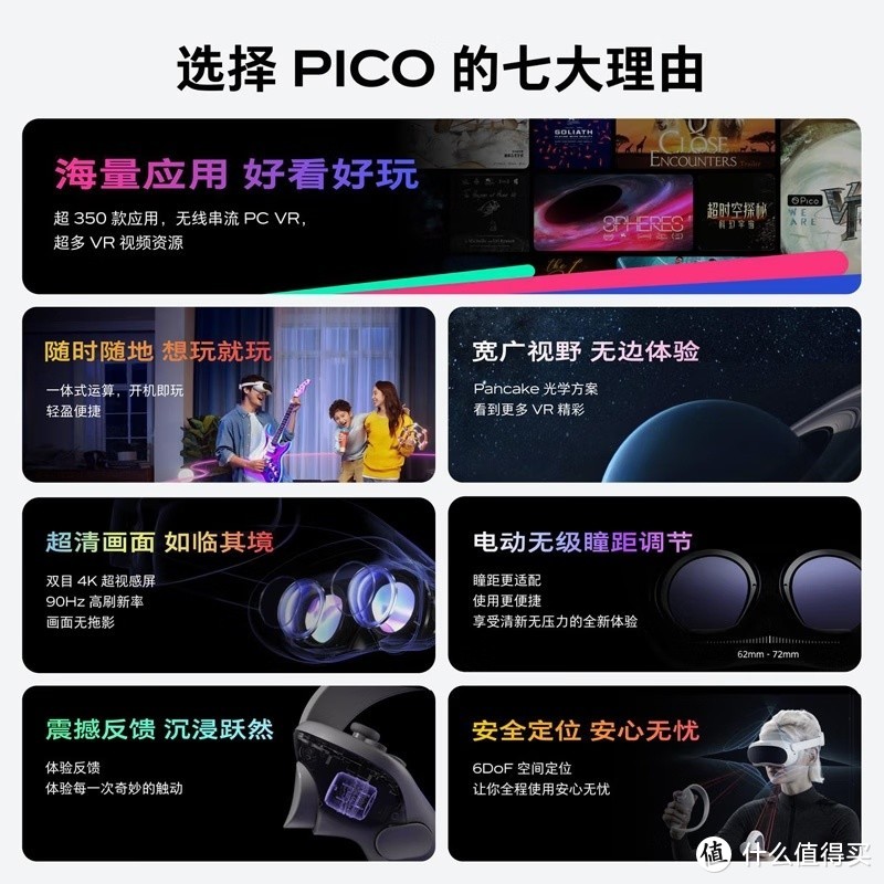 抖音集团旗下XR品牌 PICO 4 VR 一体机 8+256G
