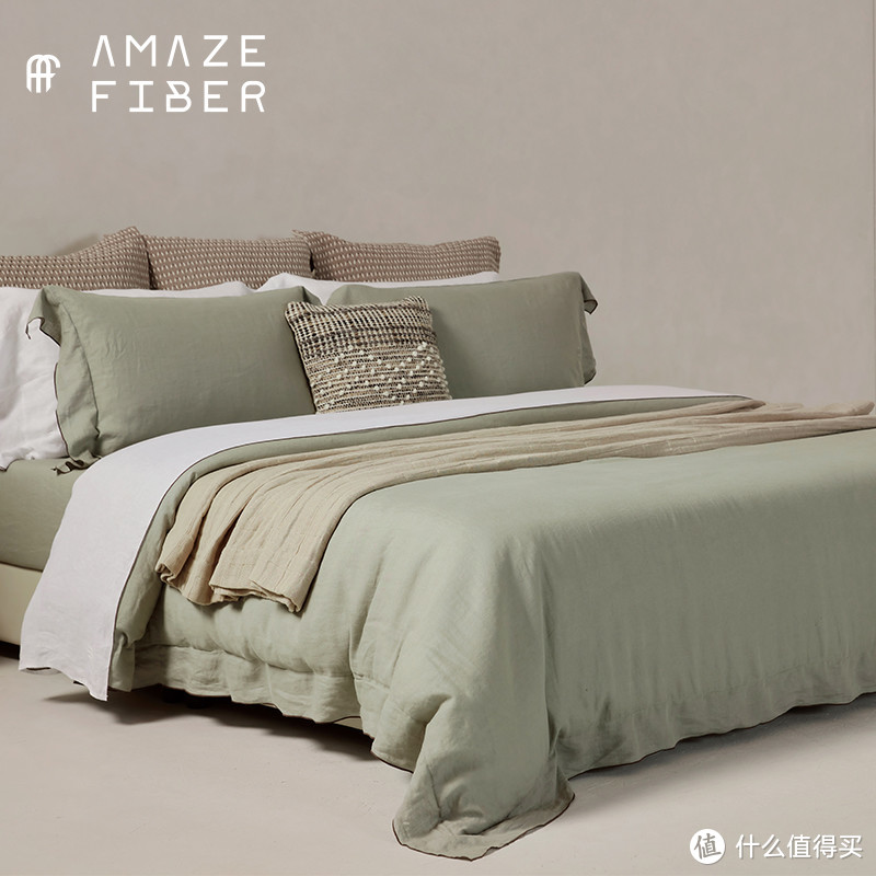 Amaze fiber 欧洲进口100%纯亚麻四件套简约 素色轻奢高级感床单套件