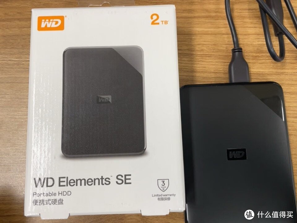 西部数据2TB移动硬盘USB3.0 Elements SE新元素系列