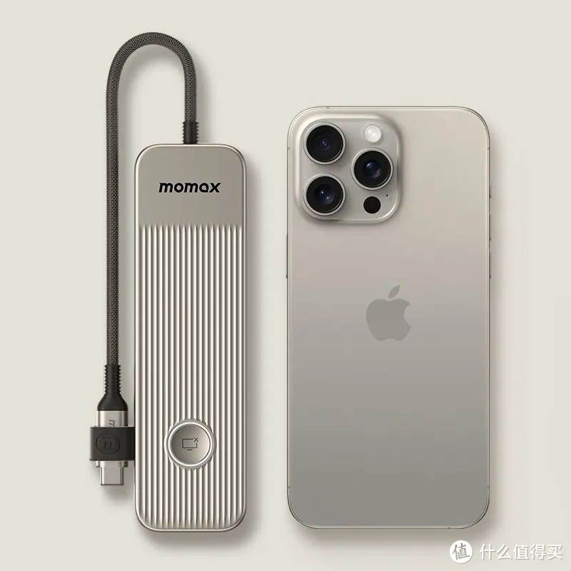 MOMAX发布一系列iPhone15Pro"钛金属同色系"周边