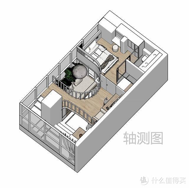 北京一女主的42㎡公寓火了，4.5米层高装出三层，堪称小户型天花板