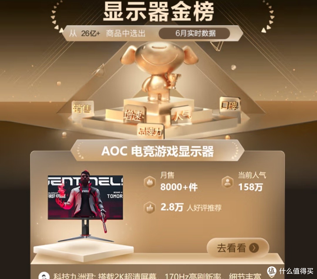 AOC显示器，不容易啊