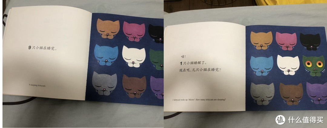 近来购入的绘本《寻找小黄鸭》、《9只小猫~呼～呼～呼》是两本有趣的绘本，分享一下吧。